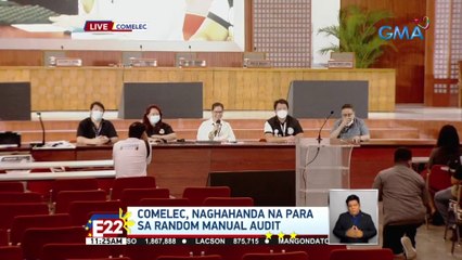 Comelec, naghahanda na para sa random manual audit | Eleksyon 2022