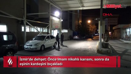 Dini nikahlı eşini göğsünden bıçakladı