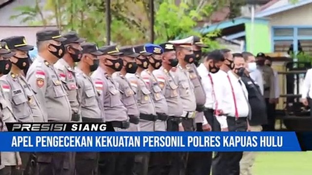 Wakapolres Kapuas Hulu Pimpin Apel Pengecekan Personel Usai Cuti Bersama Hari Raya Idul Fitri
