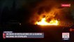 Se incendian instalaciones de Guardia Nacional en Iztapalapa