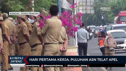 Hari Pertama Kerja, Puluhan ASN Telat Apel