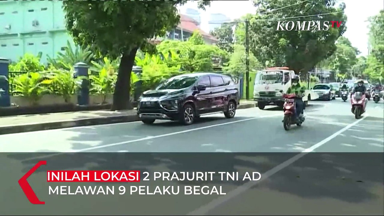 Penampakan Jalan Lokasi 2 Prajurit TNI AD Lawan 9 Begal di Kebayoran Baru