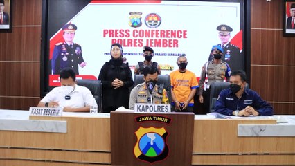 Polres Jember Berhasil Mengungkap Pembunuhan yang di Karenakan Cemburu Buta