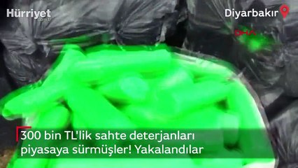 300 bin TL'lik sahte deterjanları piyasaya sürmüşler! Yakalandılar