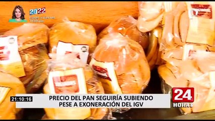 Precio del pan no bajará pese a exoneración del IGV, advierte Aspan