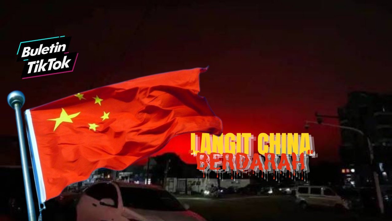 Langit China berdarah!