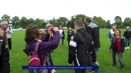 Reportage - Sébastien Chabal vient faire entendre la voix du rugby adapté - Reportages - TéléGrenoble