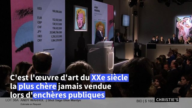 Le Marilyn de Warhol vendu aux enchères 195 millions de dollars