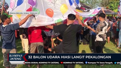 32 Balon Udara Hiasi Langit Pekalongan