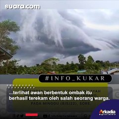 Heboh! Penampakan Awan Hitam Menyerupai Ombak Berada di Wilayah Gunung Sari Kutai Kartanegara
