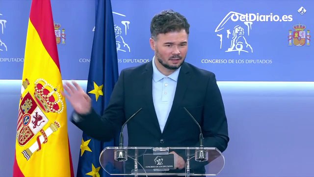 Gabriel Rufián: Si quieres a tu país quieres que las instituciones funcionen de la forma más transparente posible