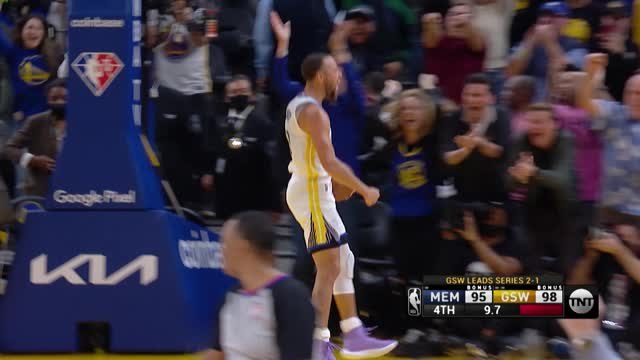 Curry makes history as Warriors stage late rally to win Game 4