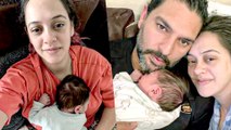 Yuvraj Singh And Hazel Keech Give A Glimpse Of Their Newborn Child