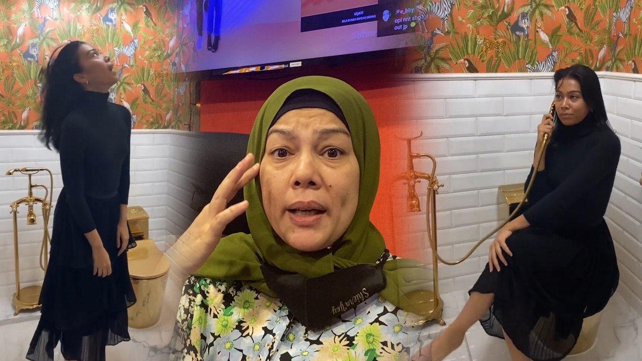 Sharifah Sakinah menari dalam tandas mewah rumah Shiera, dikecam samakan dengan syurga