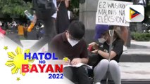 Ilang grupo nagprotesta sa harap ng tanggapan ng Comelec sa gitna pa rin ng paglabas ng resulta ng Halalan 2022