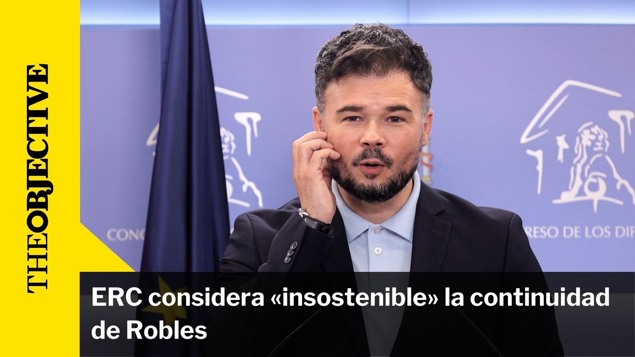 ERC considera «insostenible» la continuidad de Robles
