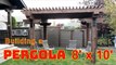 Guy Builds Pergola Shade Structure in Backyard With Help of His Neighbors