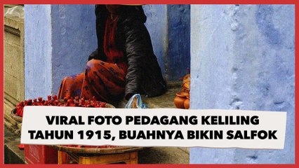 Viral Foto Jadul Pedagang Keliling Tahun 1915, Jenis Buah yang Dijual Bikin Publik Salfok