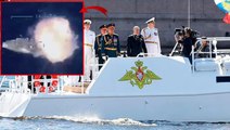 Bayraktar TB2'den Rusya'ya ağır darbe! Putin'in törenlerde kullandığı botu lazer güdümlü bombayla imha etti