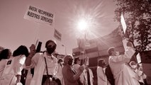 Los médicos 'toman' Madrid contra la temporalidad de Ayuso en el primer día de huelga indefinida