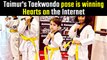 Taimur Ali Khan Is Promoted To Yellow Belt In Taekwondo; Poses For The Paps