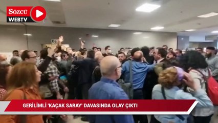 Gerilimli 'kaçak saray' davasında olay çıktı