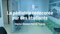 Des étudiants redécorent le service pédiatrie à l'hôpital de Troyes