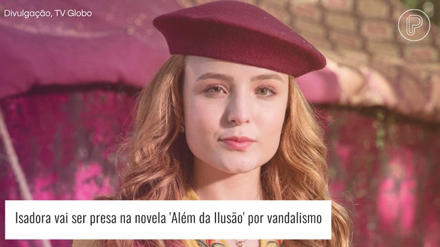 'Além da Ilusão': Isadora foge de castigo do pai e vai presa por vandalismo ao lado de Nelsinho