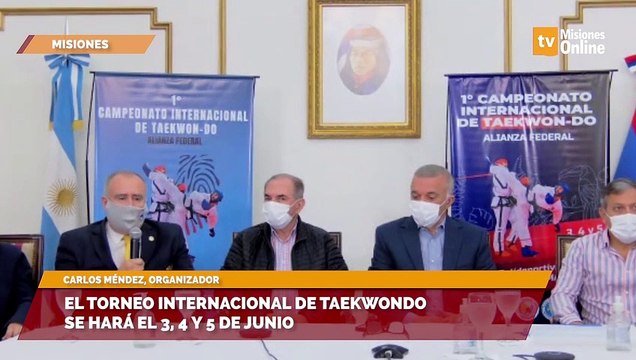 El torneo Internacional de Taekwondo se hará el 3, 4 y 5 de junio