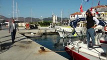 Marmaris Belediye Başkanı Oktay, Çiğli Belediye Başkanı Gümrükçü ile Bear Sailing Yelken Takımını Yolcu Etti