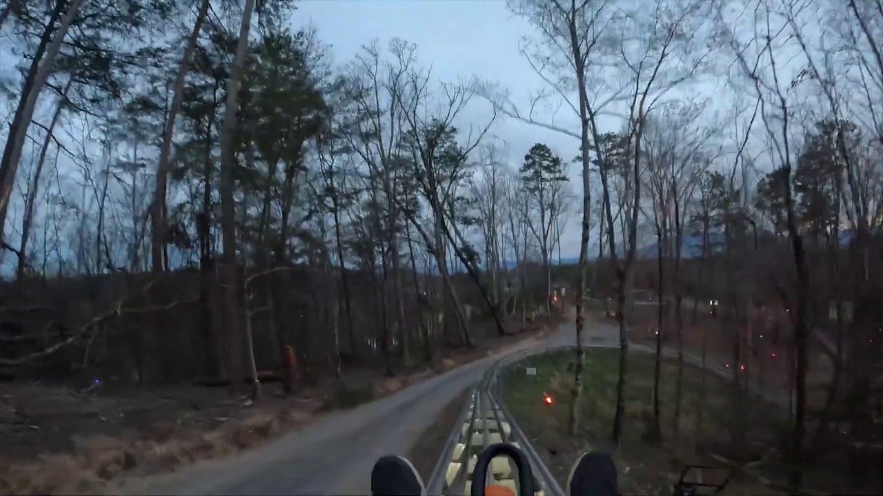 Rocky Top Mountain Coaster (Pigeon Forge, Tennessee) - 4k Mountain Coaster POV Video - Largest Mountain Coaster in Tennessee