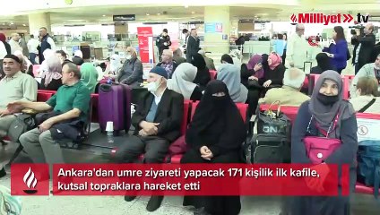 Ankara'dan ilk umre kafilesi yola çıktı