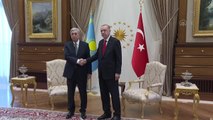 Cumhurbaşkanı Erdoğan, Kazakistan Cumhurbaşkanı Tokayev ile baş başa görüştü
