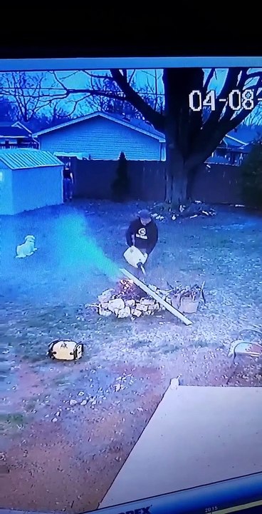 Stoking a Fire with New Gas Can Leaves Lawn in Flames