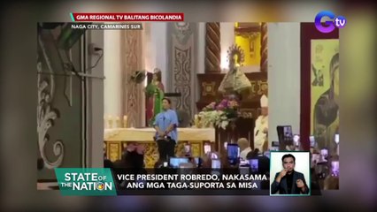 Vice President Robredo, nakasama ang mga taga-suporta sa misa | SONA