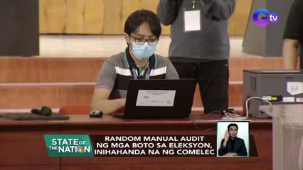Random manual audit ng mga boto sa Eleksyon, inihahanda na ng COMELEC | SONA