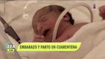 Así vivieron mamás mexicanas un embarazo y parto en cuarentena