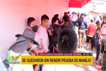 Siguen reportando colas y protestas por falta de atención en el Touring de Conchán y Lince