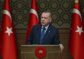 Cumhurbaşkanı Erdoğan, Kazakistanlı mevkidaşı Tokayev ile ortak açıklamada bulunuyor