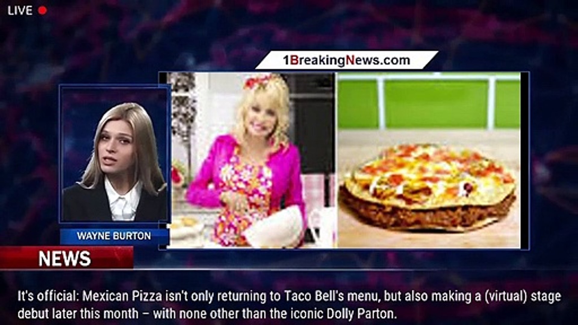 ⁣Dolly Parton to star in TikTok musical about Taco Bell's Mexican Pizza after menu return - 1bre
