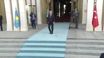 Cumhurbaşkanı Erdoğan, Kazakistan Cumhuriyeti Cumhurbaşkanı Tokayev'i resmi törenle karşıladı