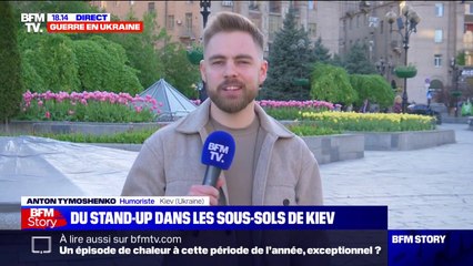 "Vladimir Poutine incarne tellement le mal que nous n'avons même pas envie de l'anoblir par l'humour", affirme l'humoriste ukrainien Anton Tymoshenko