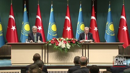 Tokayev ile ortak basın toplantısı... Cumhurbaşkanı Erdoğan'dan önemli açıklamalar