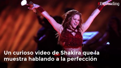 Viralizan video de Shakira en el que habla a la perfección seis idiomas