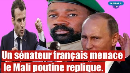 Mali: poutine réplique suite à la menace d'un sénateur Français.