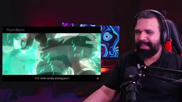 REAGINDO AO Rap do Broly - Super Saiyajin Berserker (DBS) // Flash Beats (Prod. MK)