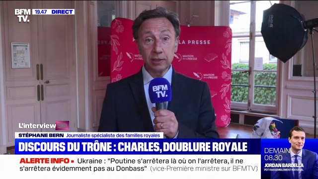 Discours du trône: pour Stéphane Bern, le problème de mobilité d'Elizabeth II est crucial pour aller jusqu'au trône