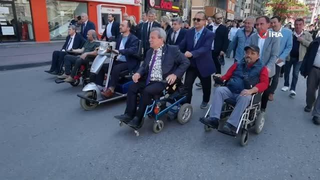 Engelliler Haftası'nda farkındalık için yürüdüler