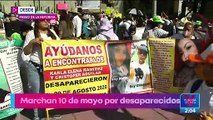 Madres de desaparecidos marchan este 10 de mayo en la CDMX