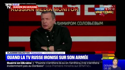 La télévision russe pointe les difficultés de son armée en Ukraine